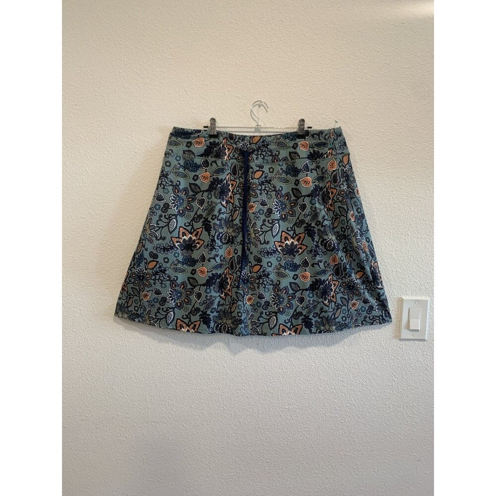 (G-208)BlevonH Women Skort 2XL Floral Print Built-In Shorts Stretch Active Skirt - Picture 2 of 8